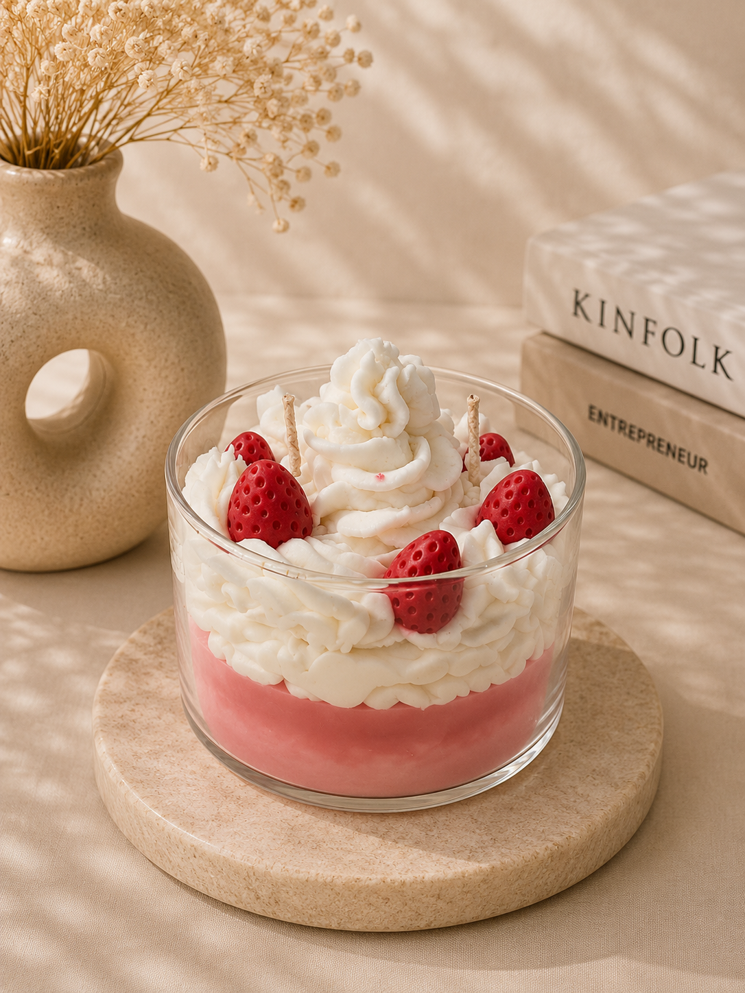 The Candella, Strawberry Dessert Candle